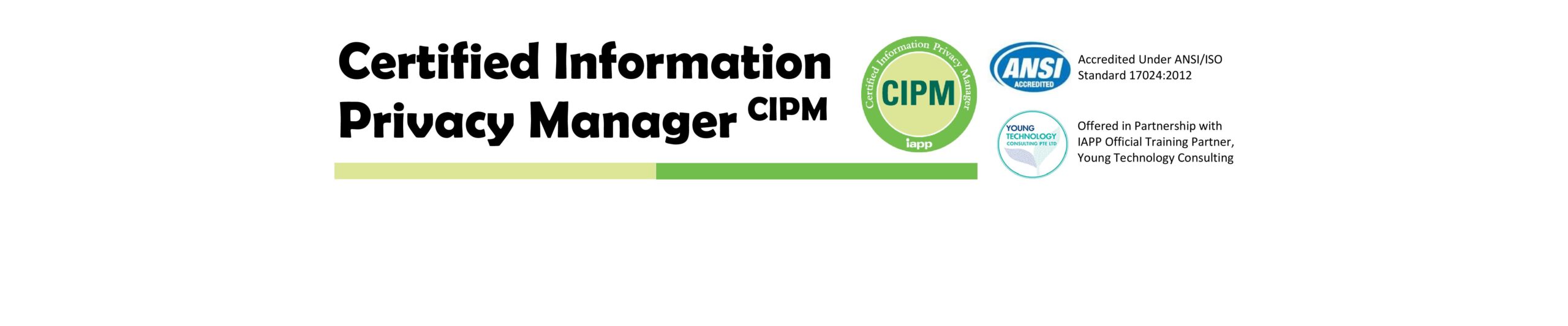 Certified Information Privacy Manager IAPP, International ANSI